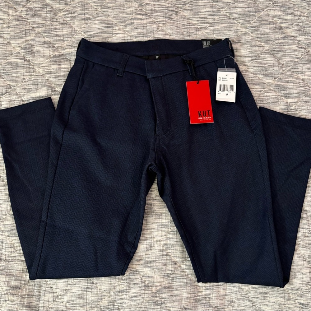 KUT From The Kloth High Rise Fab Ab Trouser Skinny Sz 6P NWT | KUT Trousers NEW-
